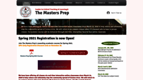 What Mastersprep.org website looked like in 2020 (3 years ago)