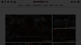 What Mondialsport.ci website looked like in 2020 (3 years ago)