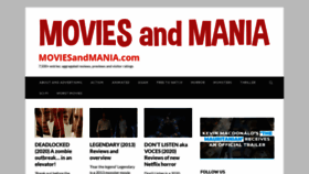 What Moviesandmania.com website looked like in 2020 (3 years ago)