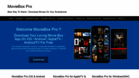 What Movieboxpro.online website looked like in 2020 (3 years ago)