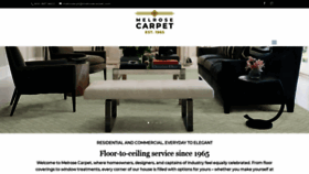 What Melrosecarpet.com website looked like in 2020 (3 years ago)