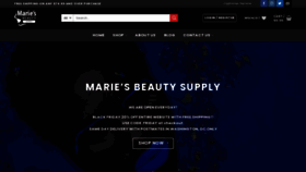 What Mariebeautysupplies.com website looked like in 2020 (3 years ago)