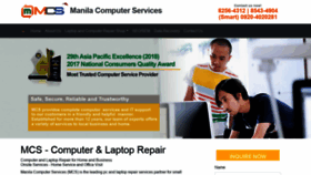 What Manilacomputerservices.com website looked like in 2020 (3 years ago)