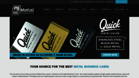 What Mymetalbusinesscard.com website looked like in 2020 (3 years ago)