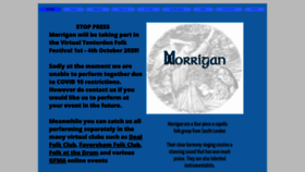What Morrigansong.co.uk website looked like in 2020 (3 years ago)