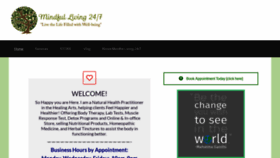 What Mindfulliving247.com website looked like in 2020 (3 years ago)