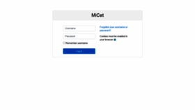 What Micet.moodlecloud.com website looked like in 2020 (3 years ago)