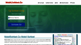 What Mobilsohbet.co website looked like in 2020 (3 years ago)