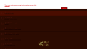 What M.emsc.eu website looked like in 2020 (3 years ago)