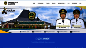 What Madiunkab.go.id website looked like in 2020 (3 years ago)