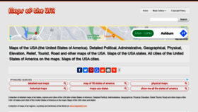 What Maps-of-the-usa.com website looked like in 2020 (3 years ago)