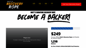 What Mattsrecoveryrope.com website looked like in 2020 (3 years ago)