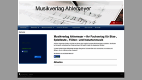 What Musikverlag-ahlemeyer.de website looked like in 2020 (3 years ago)