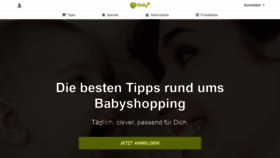 What Mibaby.de website looked like in 2020 (3 years ago)