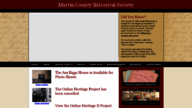 What Martincountynchistory.com website looked like in 2020 (3 years ago)
