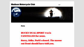 What Madisonmotorcycleclub.org website looked like in 2020 (3 years ago)