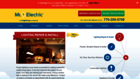 What Mrelectricatlanta.com website looked like in 2020 (3 years ago)