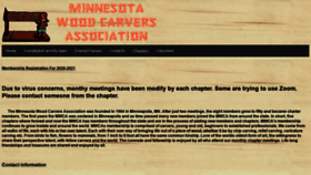 What Minnesotawoodcarvers.com website looked like in 2020 (3 years ago)