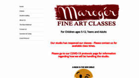 What Marogerarts.com website looked like in 2020 (3 years ago)