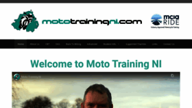 What Mototrainingni.com website looked like in 2020 (3 years ago)