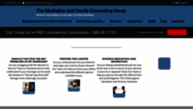 What Mediationandcounseling.com website looked like in 2020 (3 years ago)