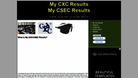What Mycxcresults.com website looked like in 2020 (3 years ago)