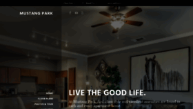 What Mustangparkapts.com website looked like in 2020 (3 years ago)