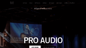What Martin-audio.com website looked like in 2020 (3 years ago)