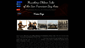 What Muwekma.org website looked like in 2020 (3 years ago)