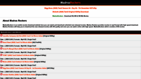 What Madrasrockerss.run website looked like in 2020 (3 years ago)