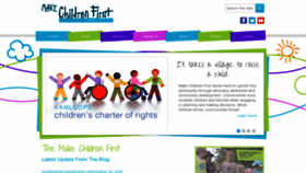 What Makechildrenfirst.ca website looked like in 2020 (3 years ago)