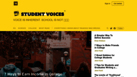 What Mystudentvoices.com website looked like in 2020 (3 years ago)
