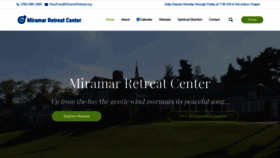 What Miramarretreat.org website looked like in 2020 (3 years ago)