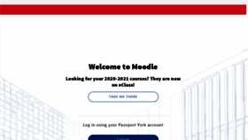 What Moodle.yorku.ca website looked like in 2020 (3 years ago)