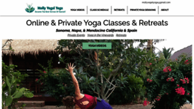 What Mollyvogelyoga.com website looked like in 2020 (3 years ago)