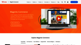 What Magento.com website looked like in 2020 (3 years ago)
