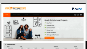 What Modernhousesplans.com website looked like in 2020 (3 years ago)