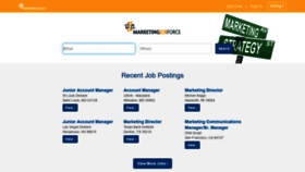 What Marketingjobforce.com website looked like in 2020 (3 years ago)