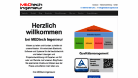 What Medtech-ingenieur.de website looked like in 2020 (3 years ago)
