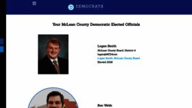 What Mcleancountydemocrats.org website looked like in 2020 (4 years ago)