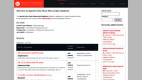 What Musicahispanica.eu website looked like in 2020 (3 years ago)