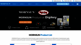 What Mornsun-power.com website looked like in 2020 (3 years ago)