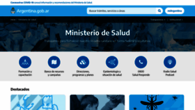 What Msal.gov.ar website looked like in 2020 (3 years ago)