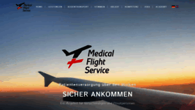 What Medical-flight-service.de website looked like in 2020 (3 years ago)