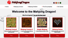 What Mahjongdragon.com website looked like in 2020 (3 years ago)