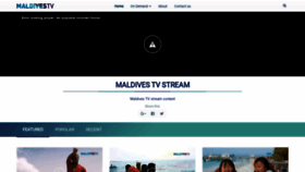 What Maldivestv.mv website looked like in 2020 (3 years ago)
