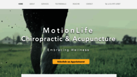 What Motionlifecare.com website looked like in 2020 (4 years ago)