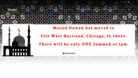 What Masjiddawah.org website looked like in 2020 (3 years ago)