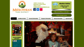 What Midlothianparkdistrict.org website looked like in 2020 (3 years ago)