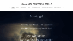 What Mia-angel.co.uk website looked like in 2020 (3 years ago)